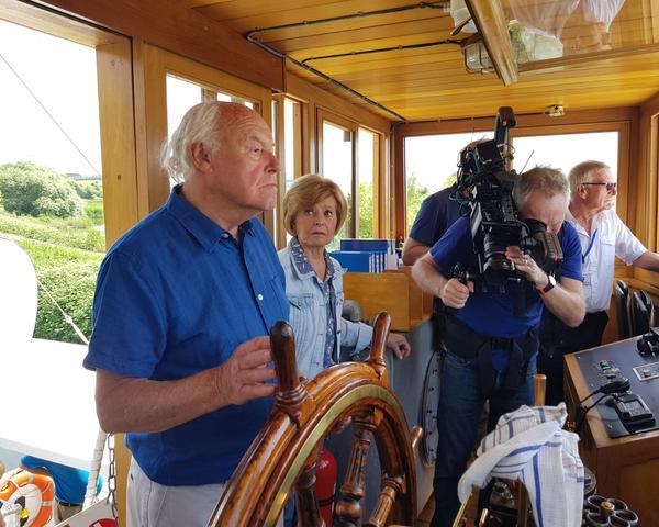 The day we welcomed Channel 4 Filming Great Canal Journey's with Timothy West and Prunella Scales